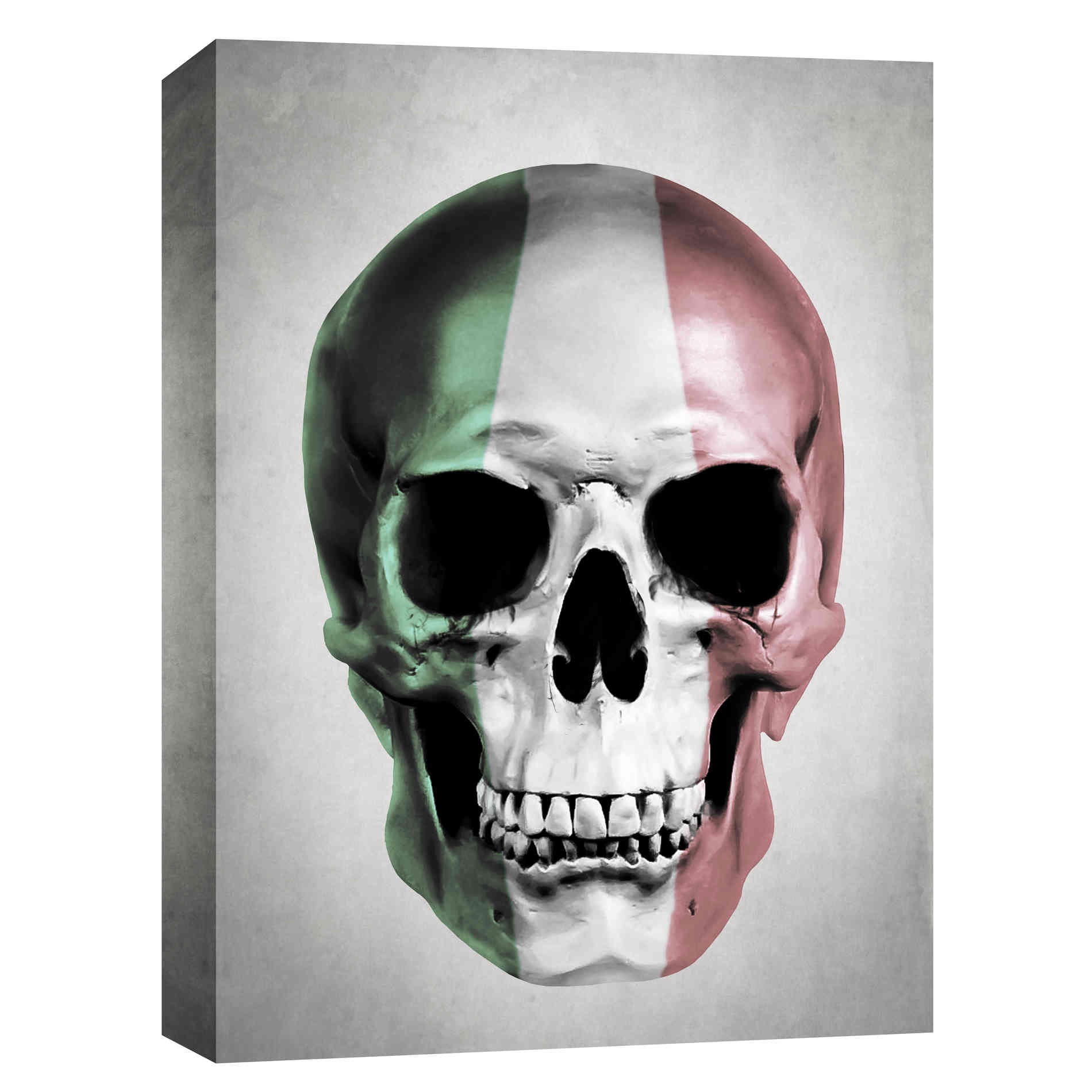 "Italian Skull Grey" by Nicklas Gustafsson, Giclee Canvas Wall Art