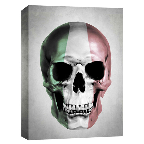 Image of "Italian Skull Grey" by Nicklas Gustafsson, Giclee Canvas Wall Art
