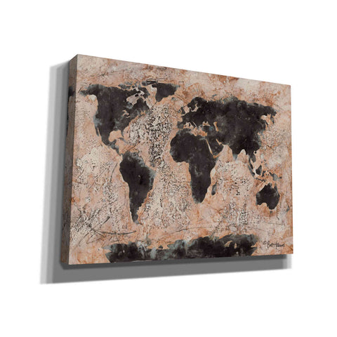 Image of 'Old World Map' by Britt Hallowell, Canvas Wall Art,Size B Landscape