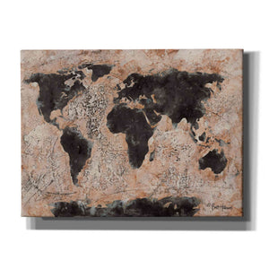 'Old World Map' by Britt Hallowell, Canvas Wall Art,Size B Landscape