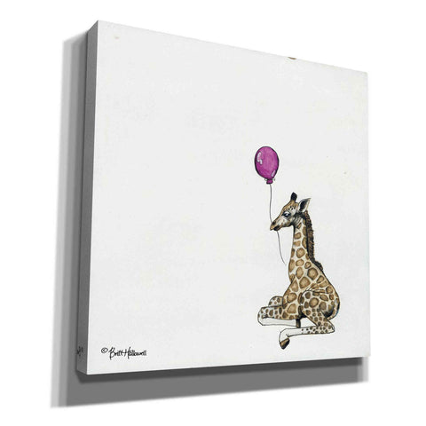 Image of 'Nursery Giraffe' by Britt Hallowell, Canvas Wall Art,Size 1 Square