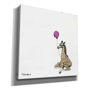 'Nursery Giraffe' by Britt Hallowell, Canvas Wall Art,Size 1 Square