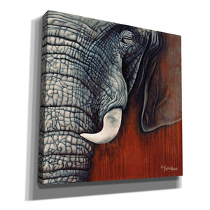 'Revering Tembo' by Britt Hallowell, Canvas Wall Art,Size 1 Square