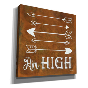 'Aim High' by Britt Hallowell, Canvas Wall Art,Size 1 Square