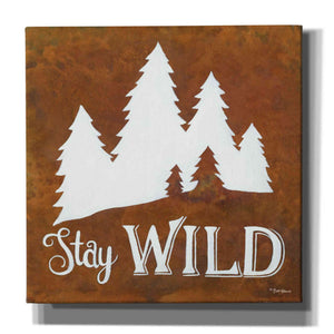 'Stay Wild' by Britt Hallowell, Canvas Wall Art,Size 1 Square