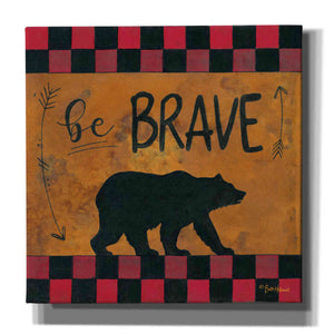 'Be Brave' by Britt Hallowell, Canvas Wall Art,Size 1 Square