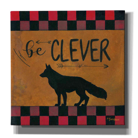 Image of 'Be Clever' by Britt Hallowell, Canvas Wall Art,Size 1 Square