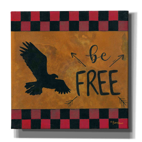 'Be Free' by Britt Hallowell, Canvas Wall Art,Size 1 Square