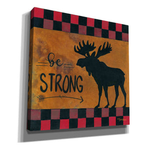 'Be Strong' by Britt Hallowell, Canvas Wall Art,Size 1 Square