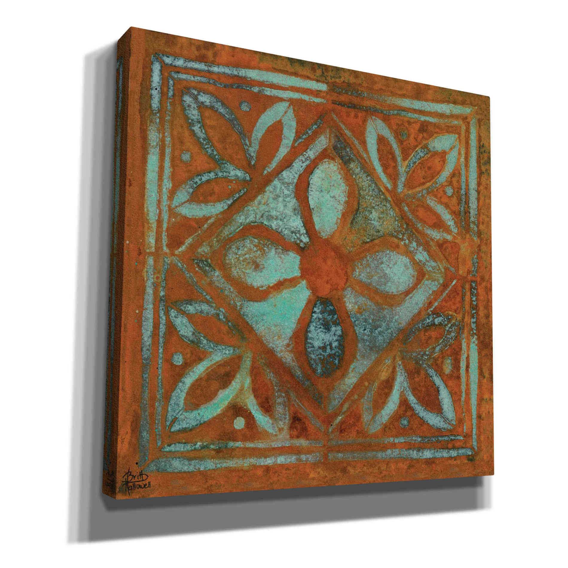 'Villa Tiles' by Britt Hallowell, Canvas Wall Art,Size 1 Square
