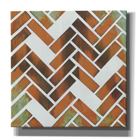 'Herringbone I' by Britt Hallowell, Canvas Wall Art,Size 1 Square