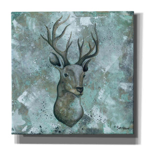 'Simplicity Deer' by Britt Hallowell, Canvas Wall Art,Size 1 Square