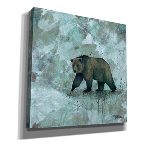 'Simplicity Bear' by Britt Hallowell, Canvas Wall Art,Size 1 Square
