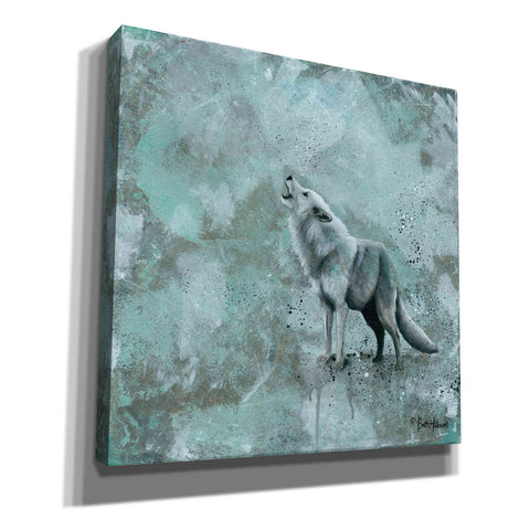 Image of 'Simplicity Wolf' by Britt Hallowell, Canvas Wall Art,Size 1 Square