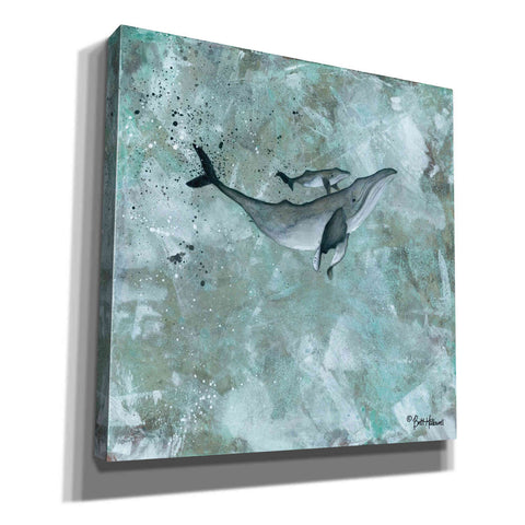 Image of 'Simplicity Humpback' by Britt Hallowell, Canvas Wall Art,Size 1 Square