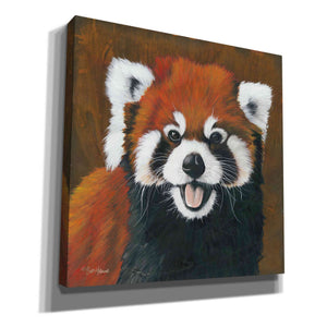 'Red' by Britt Hallowell, Canvas Wall Art,Size 1 Square