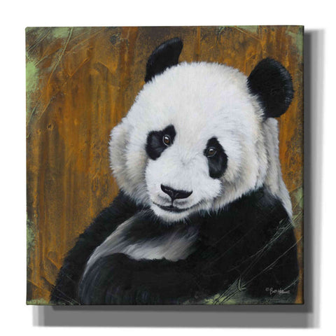 Image of 'Panda Smile' by Britt Hallowell, Canvas Wall Art,Size 1 Square