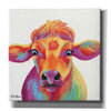 'Cheery Cow' by Britt Hallowell, Canvas Wall Art,Size 1 Square