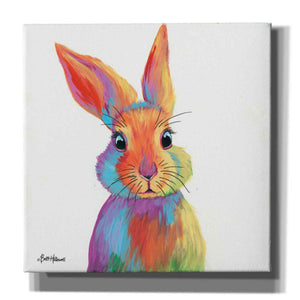 'Cheery Bunny' by Britt Hallowell, Canvas Wall Art,Size 1 Square