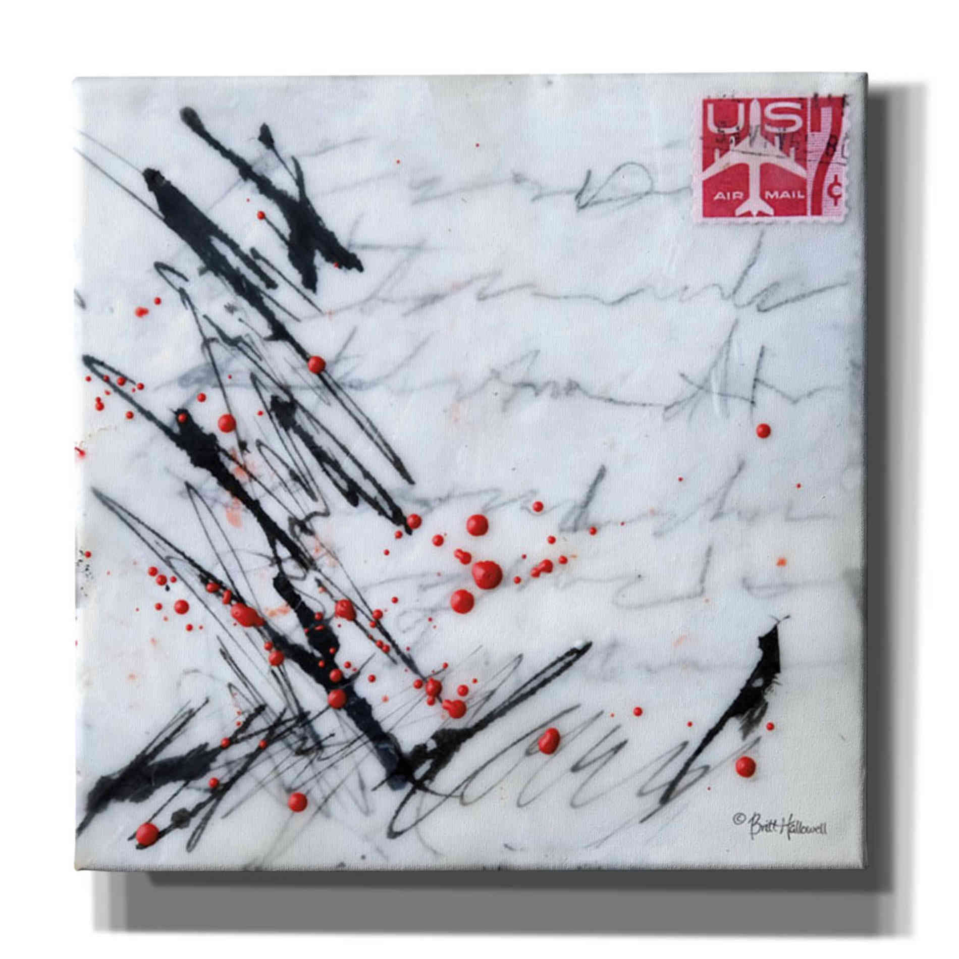 'Letters Home' by Britt Hallowell, Canvas Wall Art,Size 1 Square