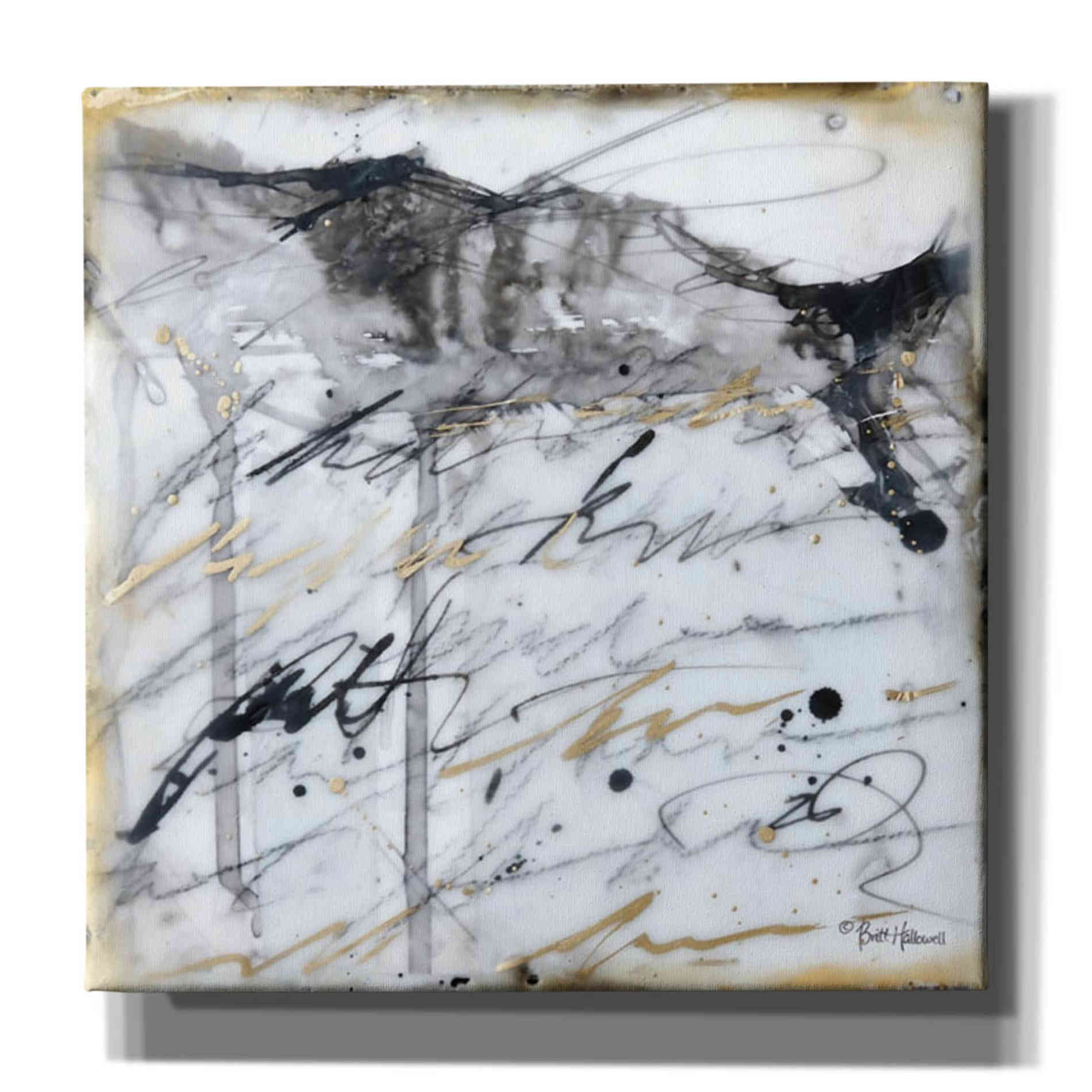 'The World is Calling' by Britt Hallowell, Canvas Wall Art,Size 1 Square