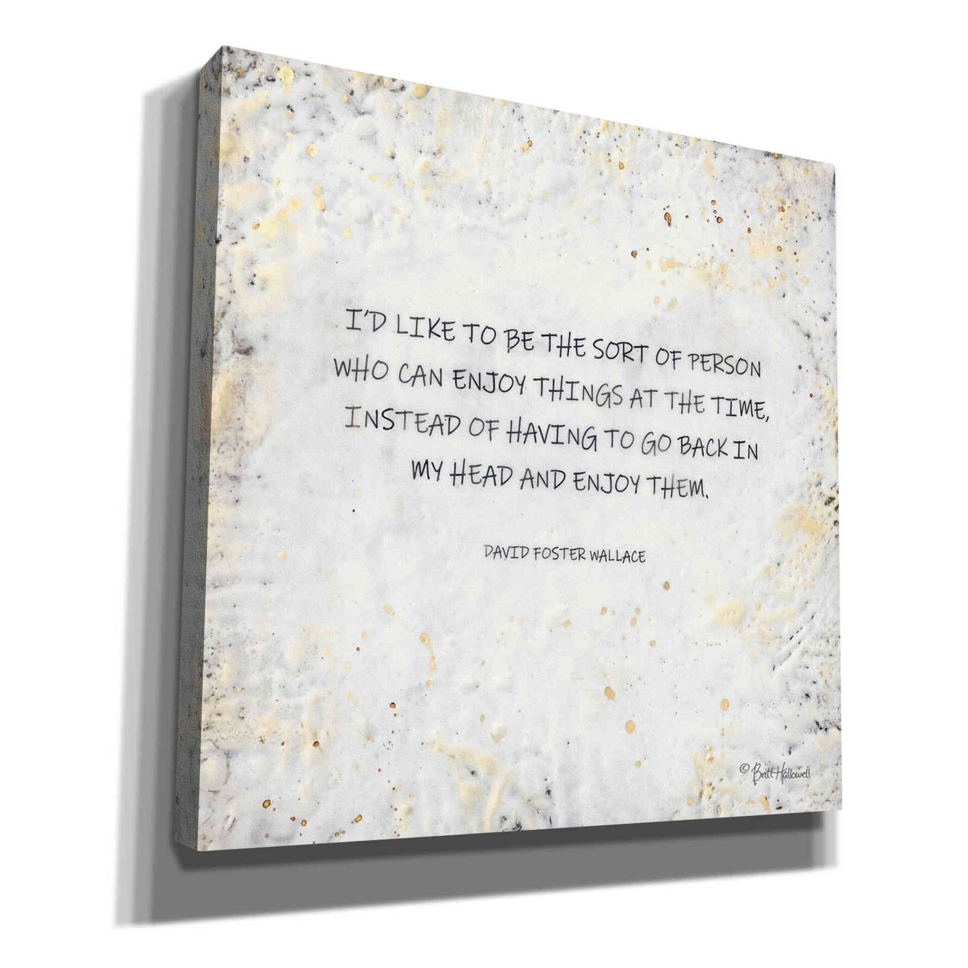 'I'd Like to Be' by Britt Hallowell, Canvas Wall Art,Size 1 Square
