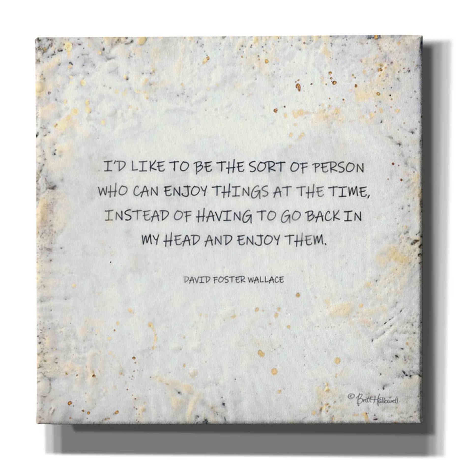 'I'd Like to Be' by Britt Hallowell, Canvas Wall Art,Size 1 Square