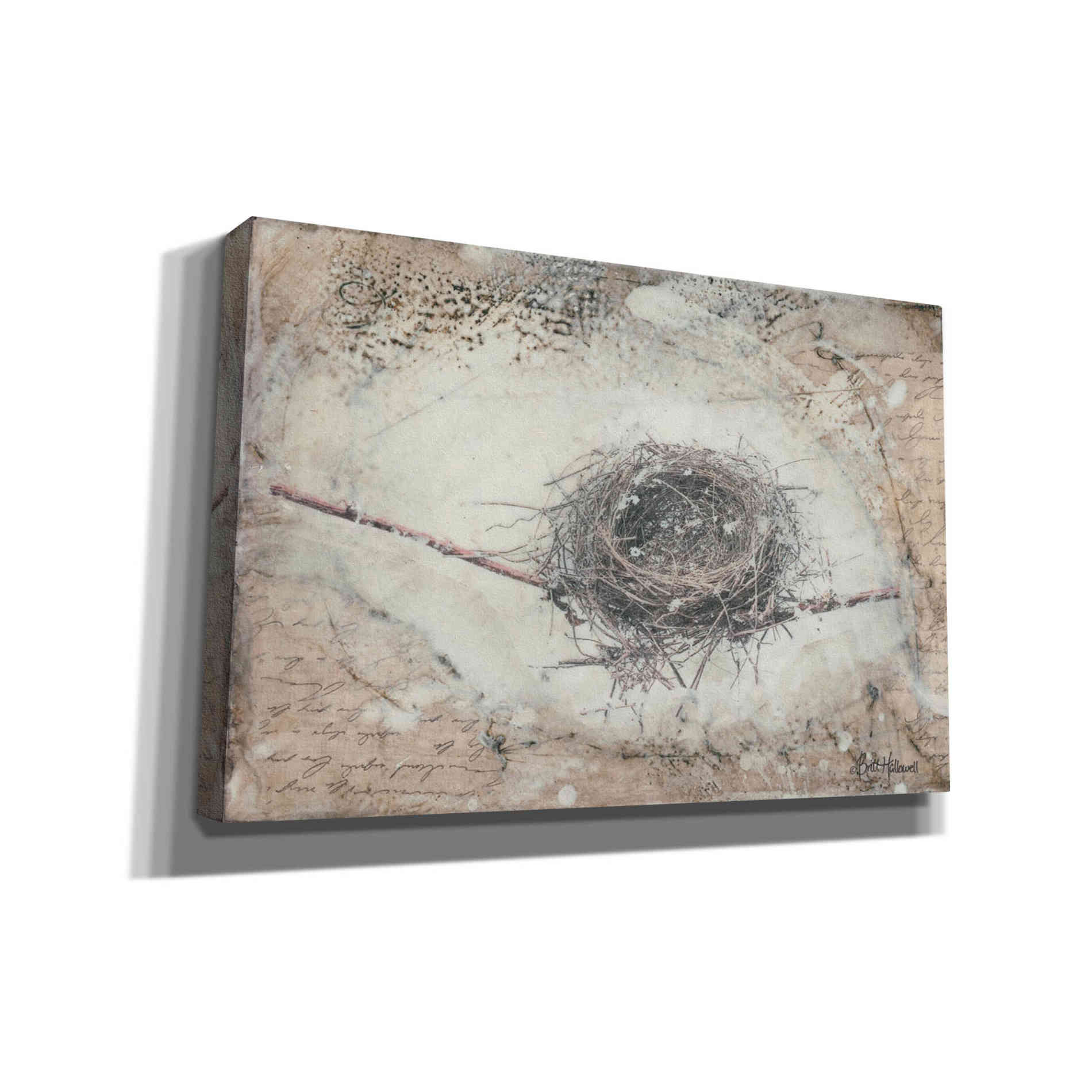 'Wintering' by Britt Hallowell, Canvas Wall Art,Size A Landscape