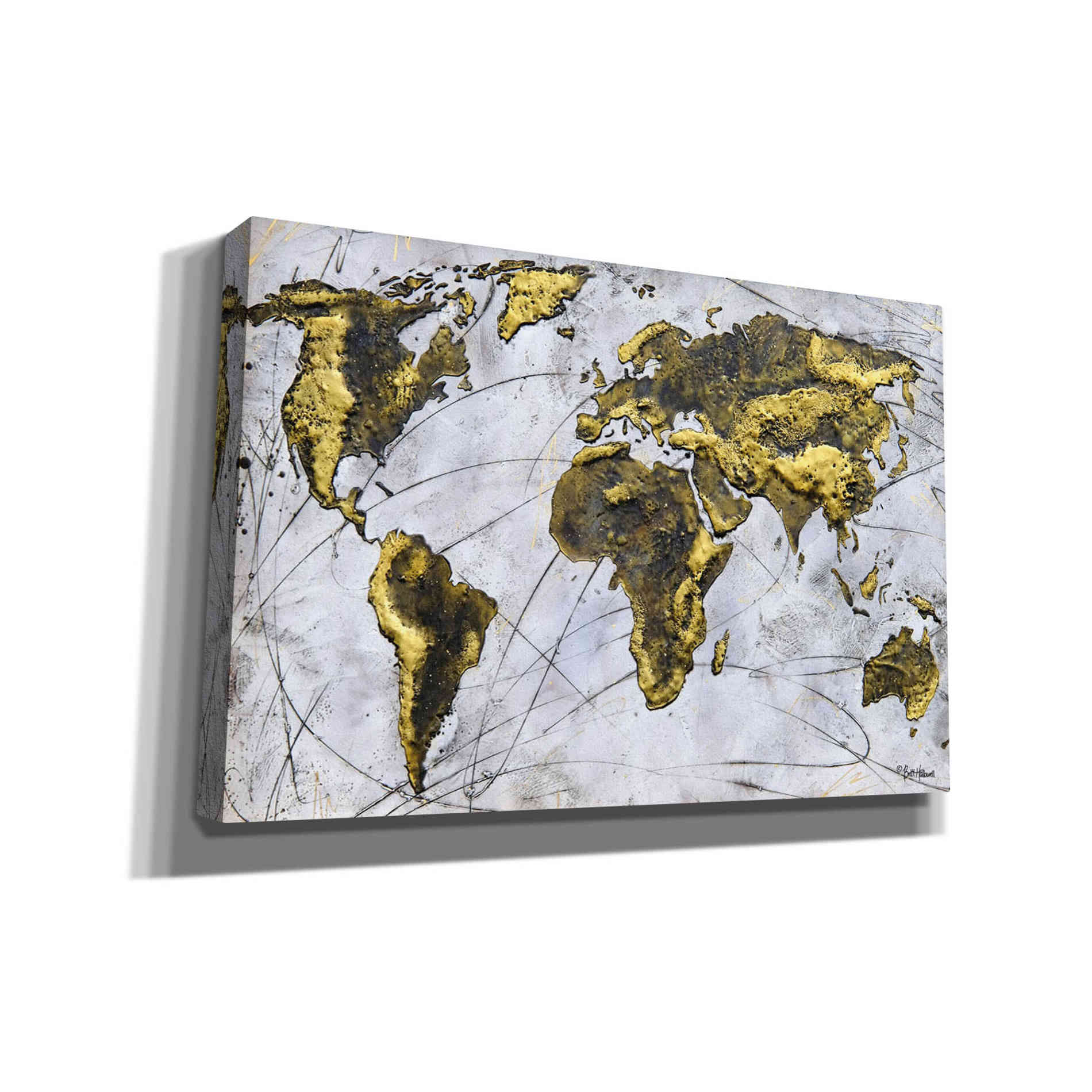 'A Wonderful World' by Britt Hallowell, Canvas Wall Art,Size A Landscape