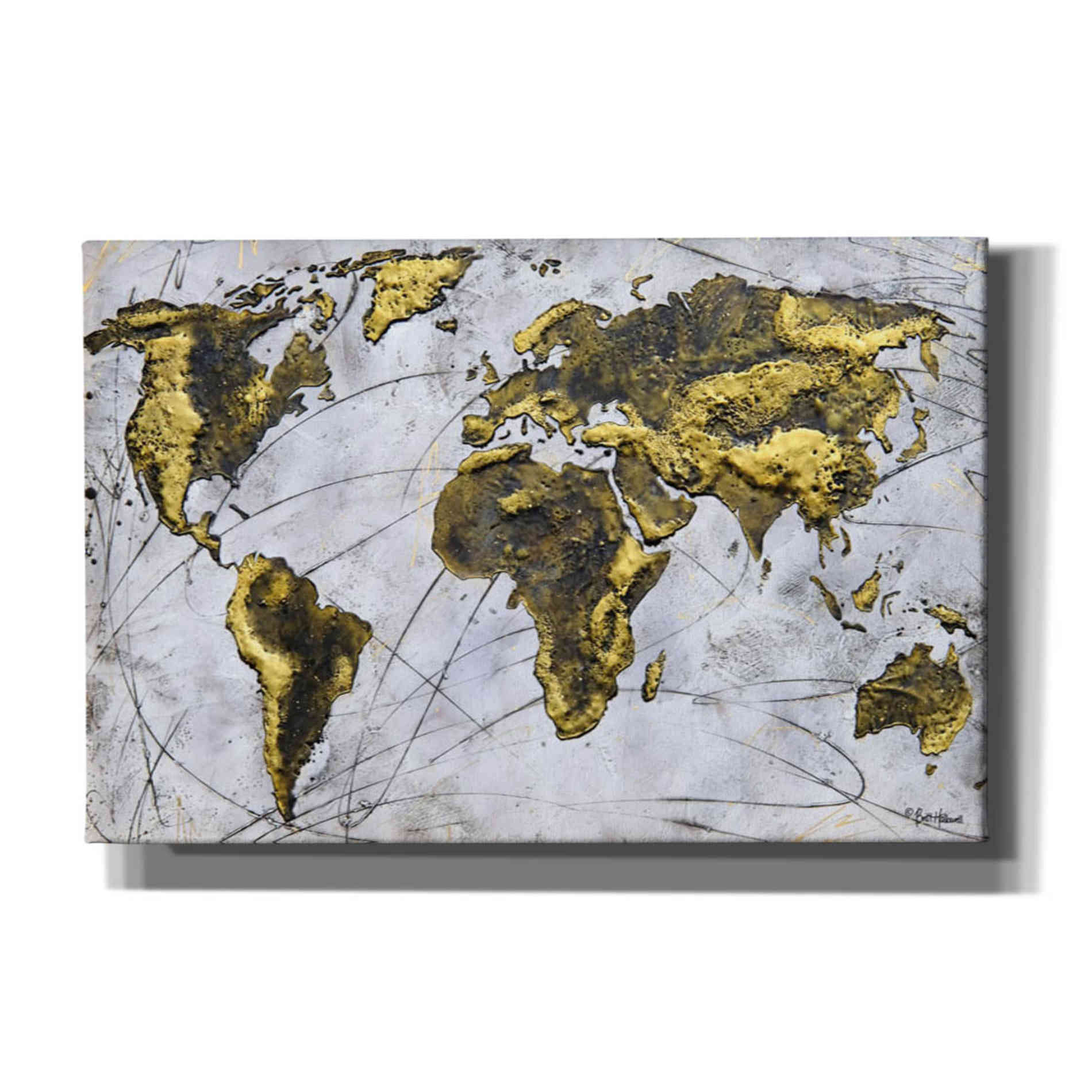 'A Wonderful World' by Britt Hallowell, Canvas Wall Art,Size A Landscape