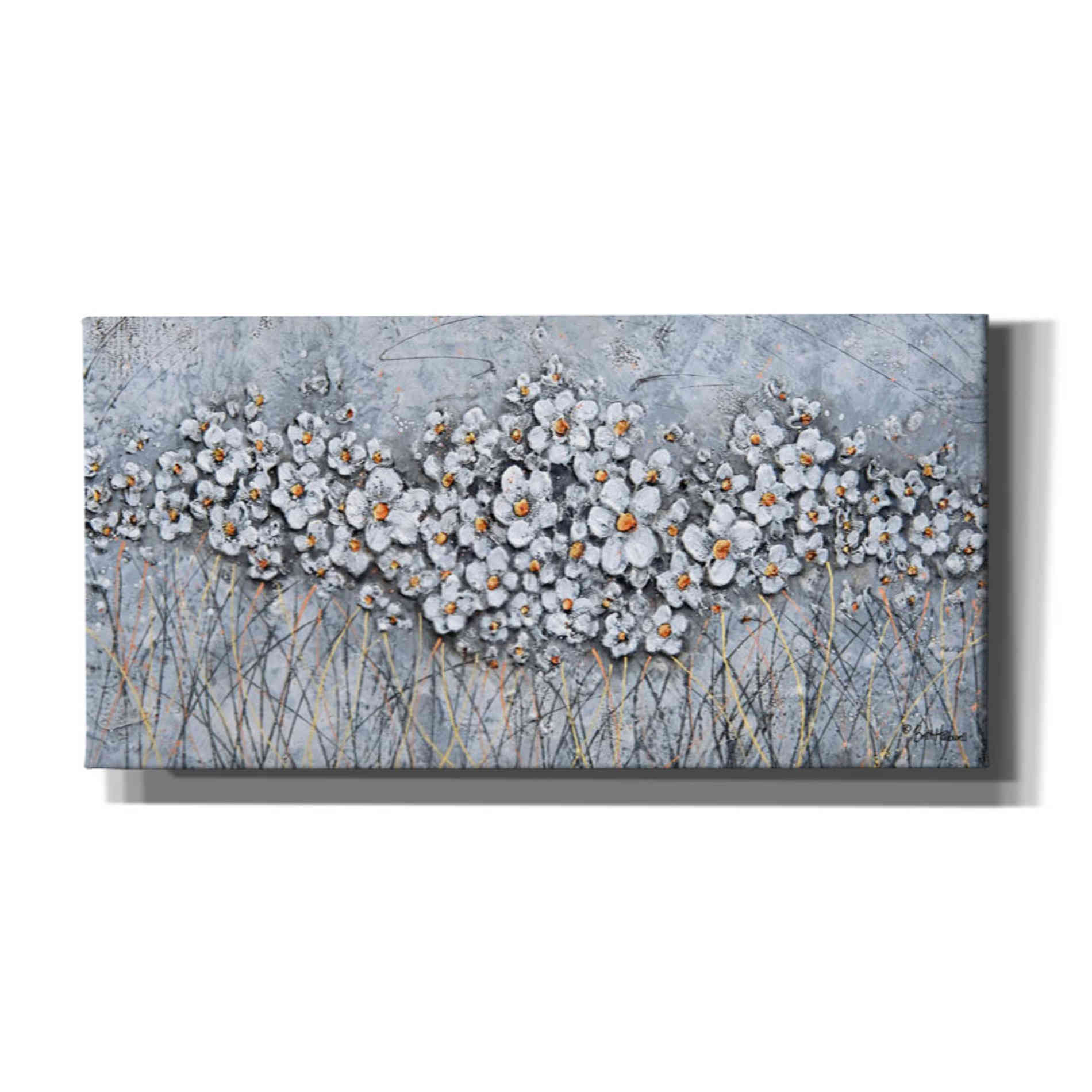 'Fields of Pearls' by Britt Hallowell, Canvas Wall Art,Size 2 Landscape