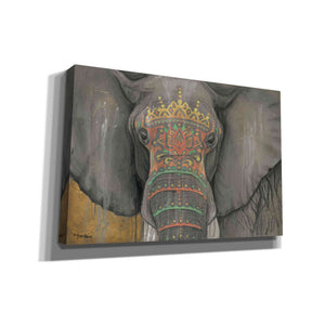 'Tattooed Elephant' by Britt Hallowell, Canvas Wall Art,Size B Landscape