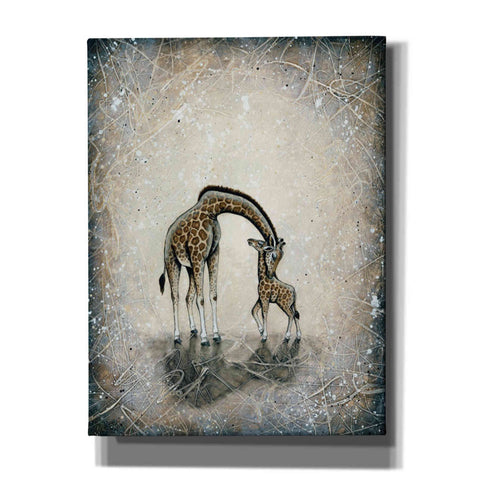 Image of 'My Love for You-Giraffes' by Britt Hallowell, Canvas Wall Art,Size C Portrait