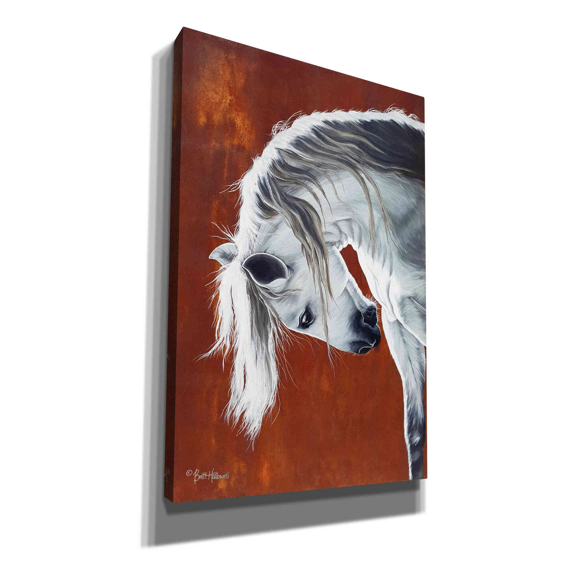 'The Untamable Heart' by Britt Hallowell, Canvas Wall Art,Size A Portrait