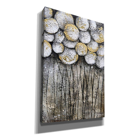 Image of 'Bubble Trees in White' by Britt Hallowell, Canvas Wall Art,Size A Portrait