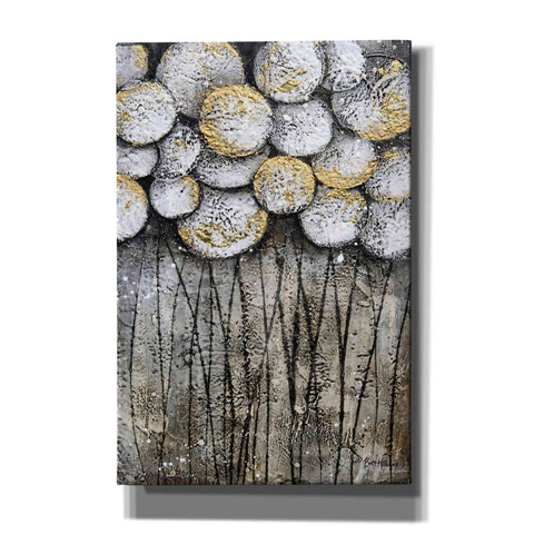 Image of 'Bubble Trees in White' by Britt Hallowell, Canvas Wall Art,Size A Portrait