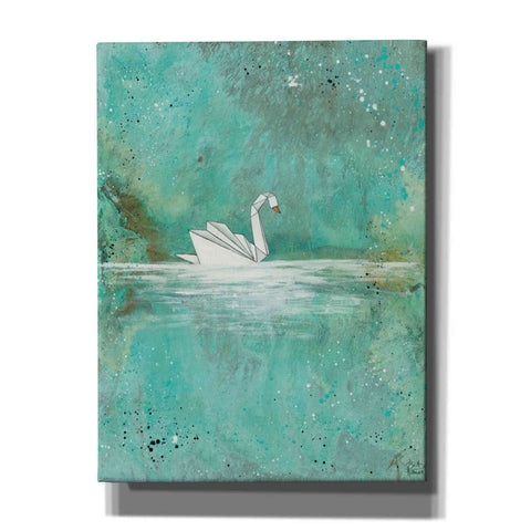 Image of 'Serenity Lake' by Britt Hallowell, Canvas Wall Art,Size C Portrait