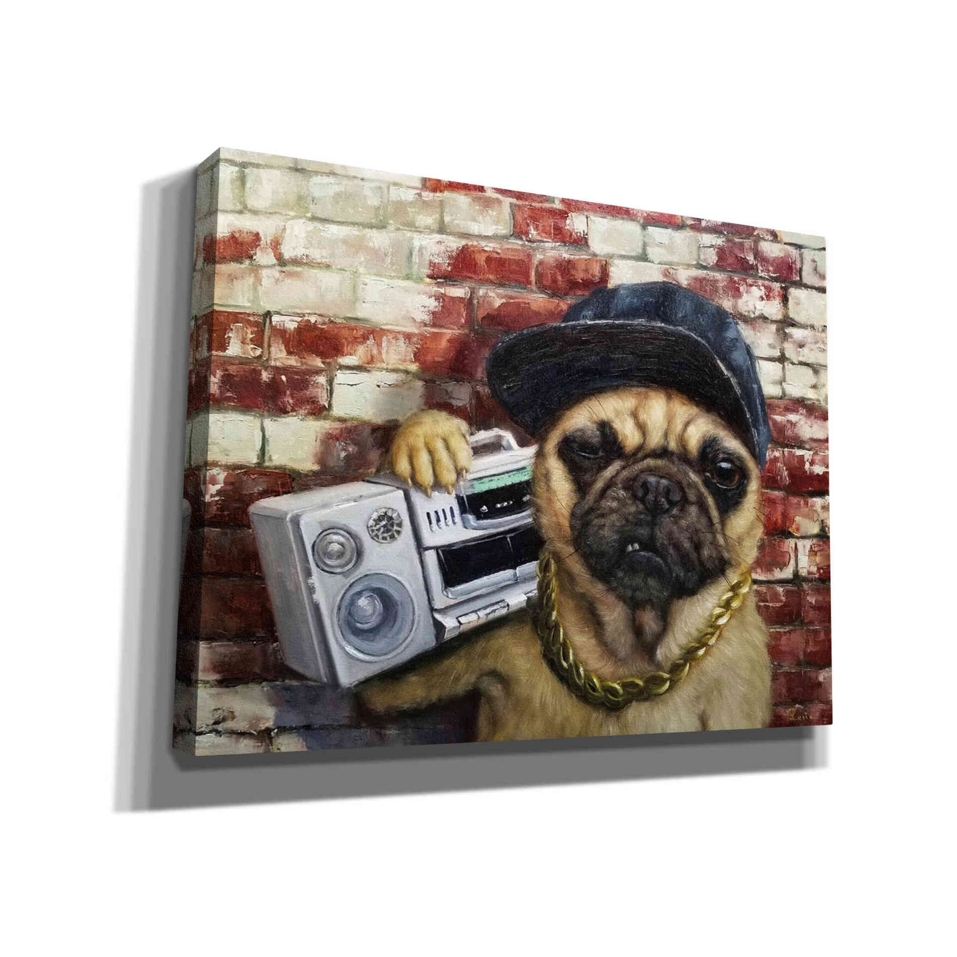 'Who Let The Dogs Out' by Lucia Heffernan, Canvas Wall Art,Size B Landscape