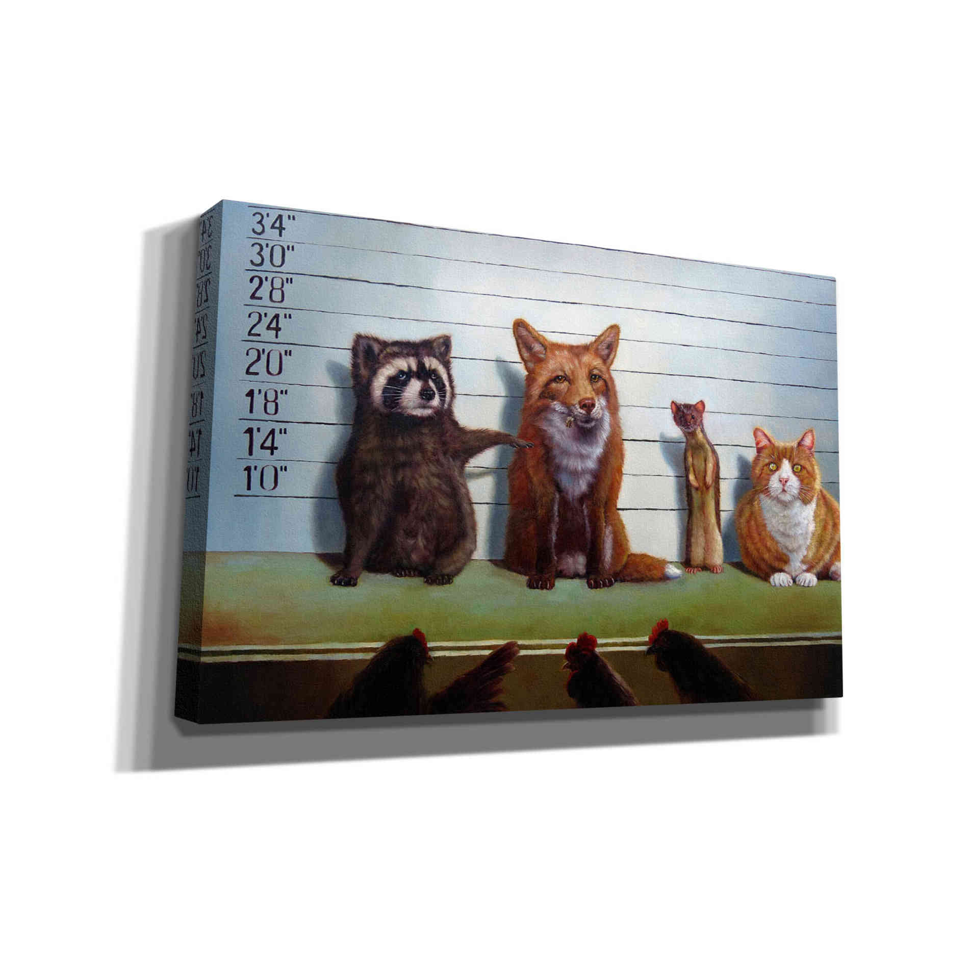 'Usual Suspects' by Lucia Heffernan, Canvas Wall Art,Size A Landscape