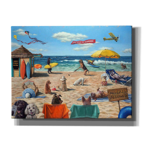 Image of 'Dog Beach' by Lucia Heffernan, Canvas Wall Art,Size B Landscape