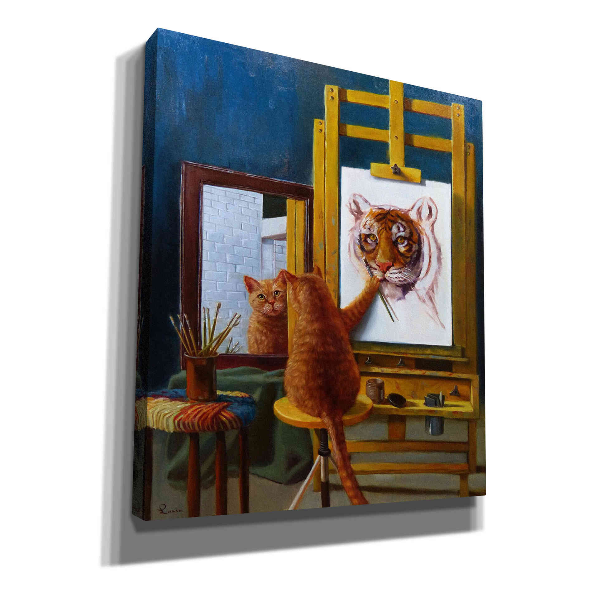 'Norman Catwell' by Lucia Heffernan, Canvas Wall Art,Size C Portrait