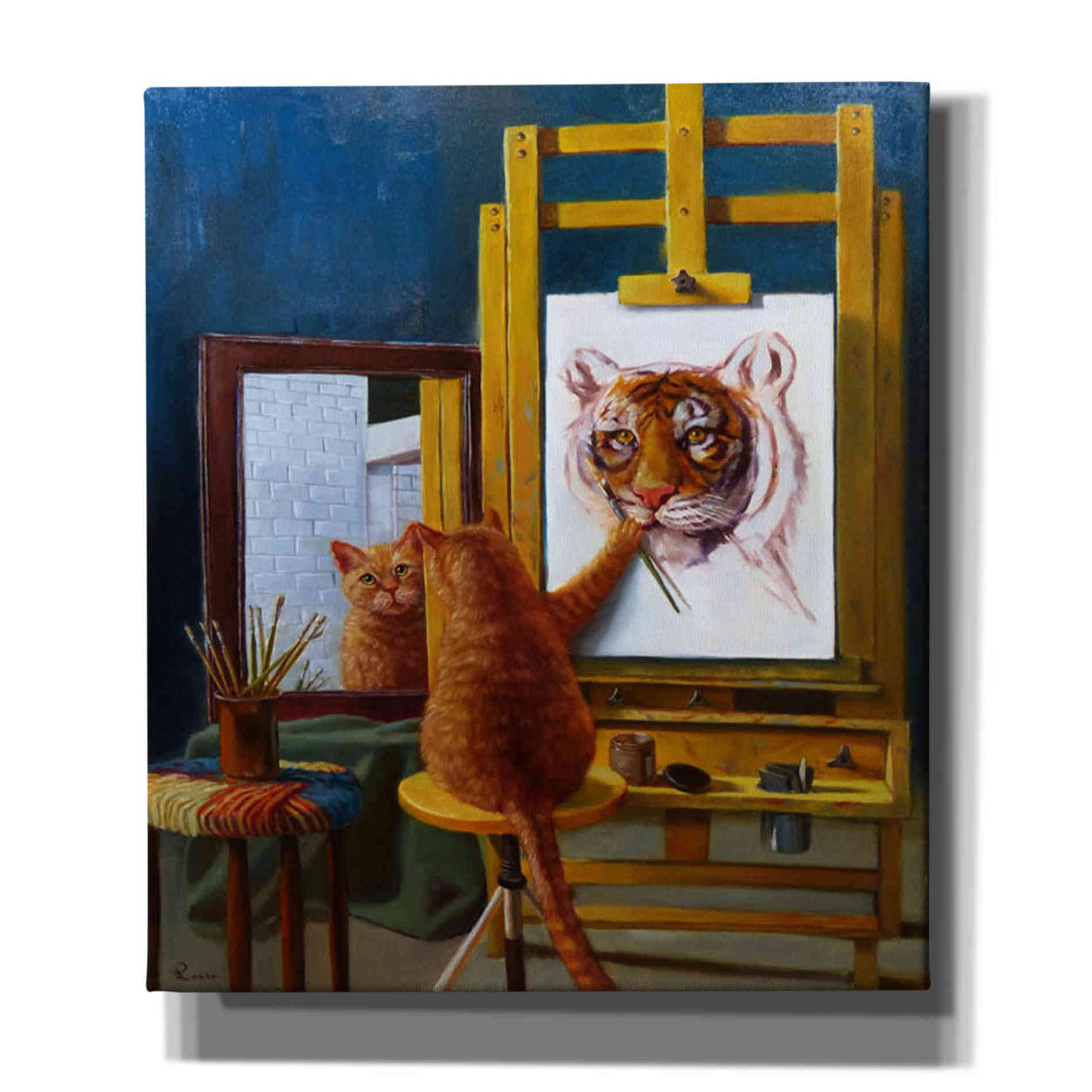 'Norman Catwell' by Lucia Heffernan, Canvas Wall Art,Size C Portrait