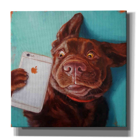 Image of 'Dog Selfie' by Lucia Heffernan, Canvas Wall Art,Size 1 Square