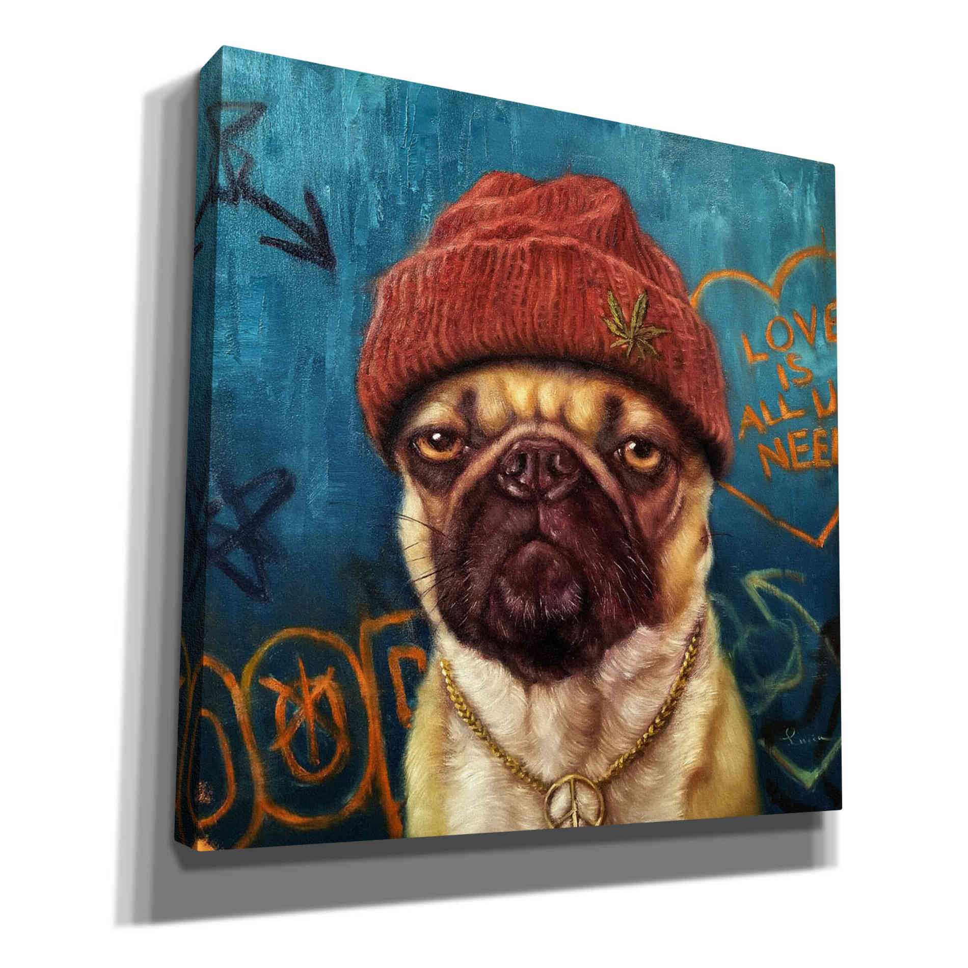 'Insomnia' by Lucia Heffernan, Canvas Wall Art,Size 1 Square