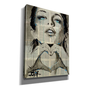 'All You Need is Love' by Loui Jover, Canvas Wall Art,Size B Portrait