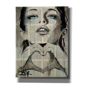 'All You Need is Love' by Loui Jover, Canvas Wall Art,Size B Portrait