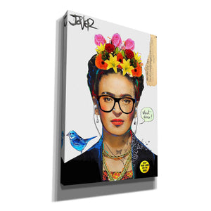 'Hipsta Frida' by Loui Jover, Canvas Wall Art,Size A Portrait