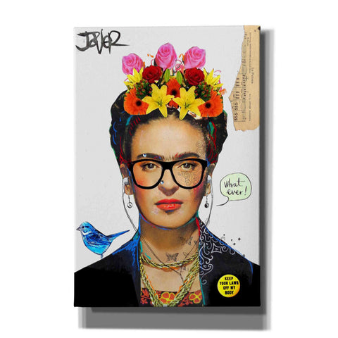 Image of 'Hipsta Frida' by Loui Jover, Canvas Wall Art,Size A Portrait