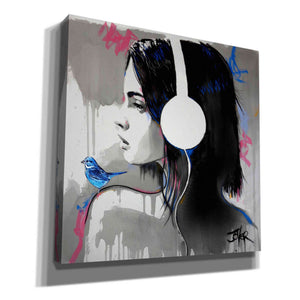 'Life is Music' by Loui Jover, Canvas Wall Art,Size 1 Square