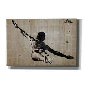 'Flying Free Man' by Loui Jover, Canvas Wall Art,Size A Landscape